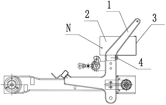 小型插秧機電瓶安裝結構的製作方法