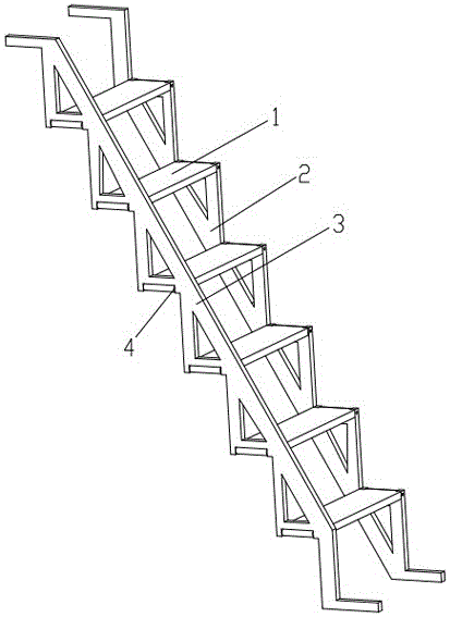 一种桥梁侧式折叠云梯的制作方法