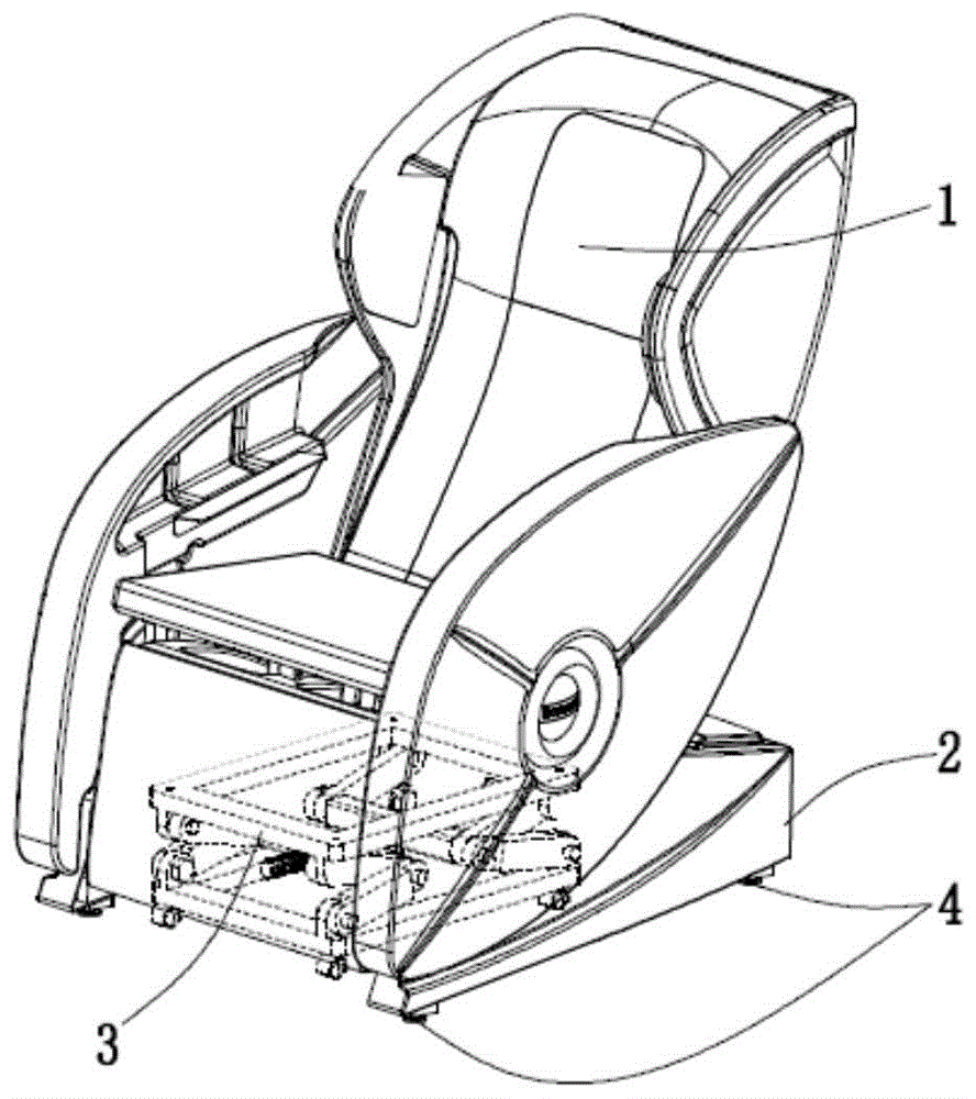 一種方便移動的按摩椅的製作方法