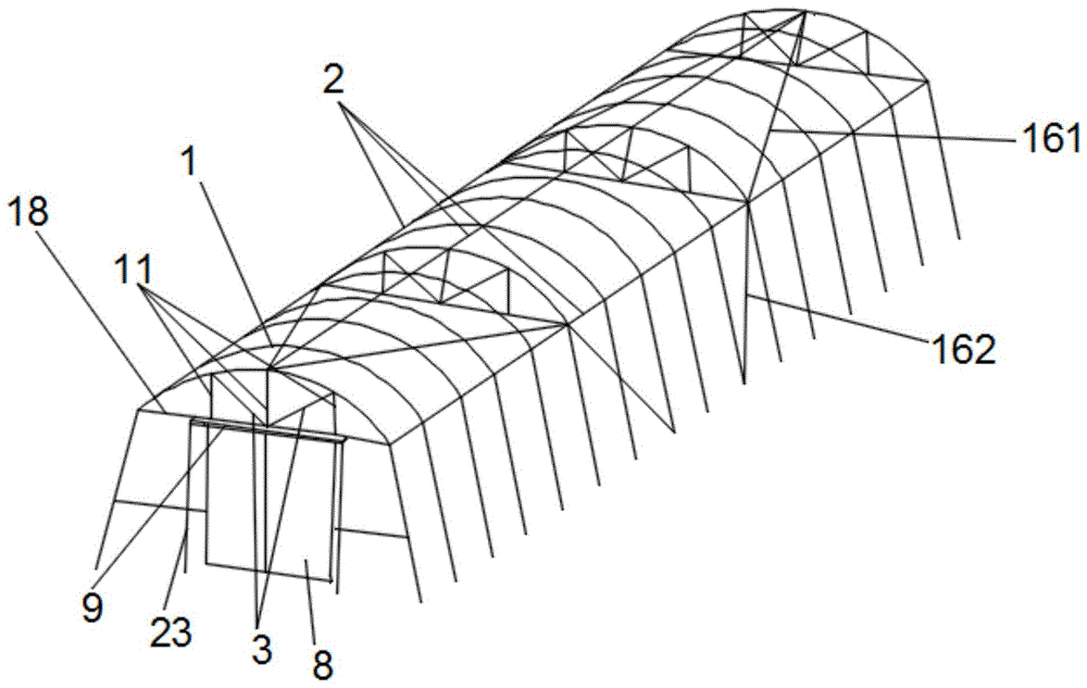 一种全钢架拱形插地棚的制作方法