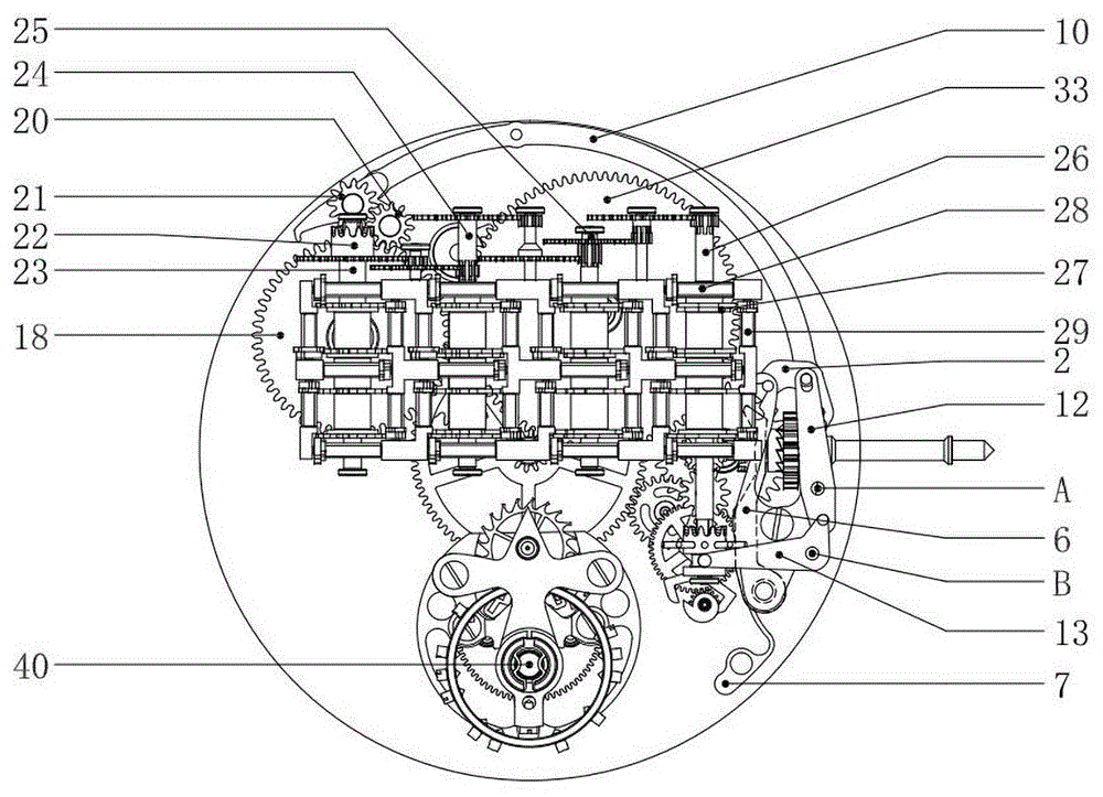 钟表内部结构设计图图片