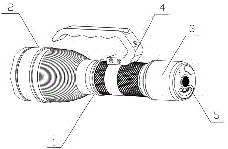 塑料手电筒的结构图图片