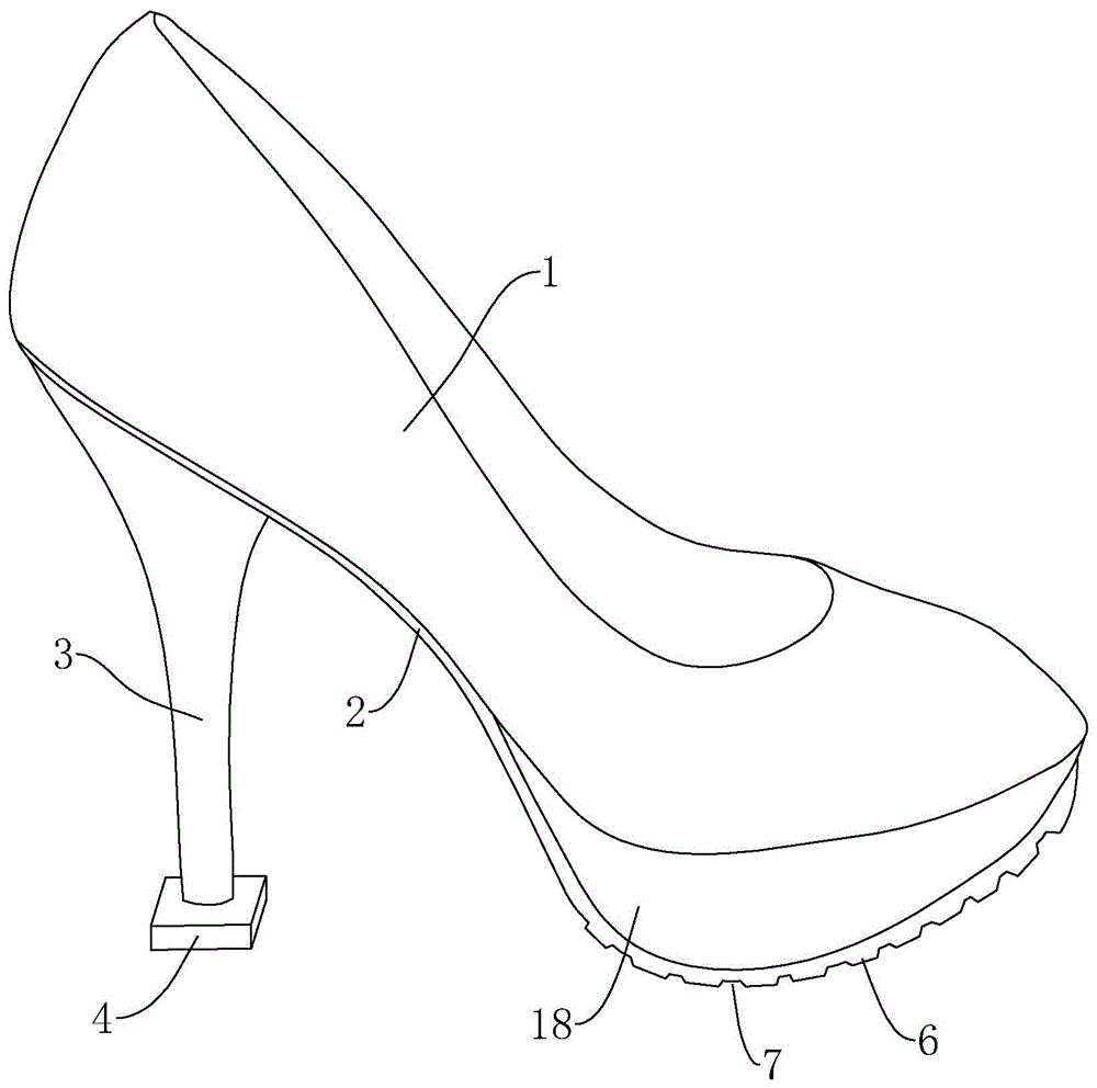 一種防滑女鞋的製作方法