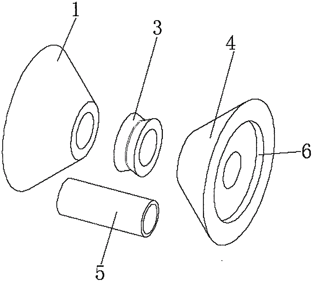 一種空竹彩色軸承定位套的製作方法