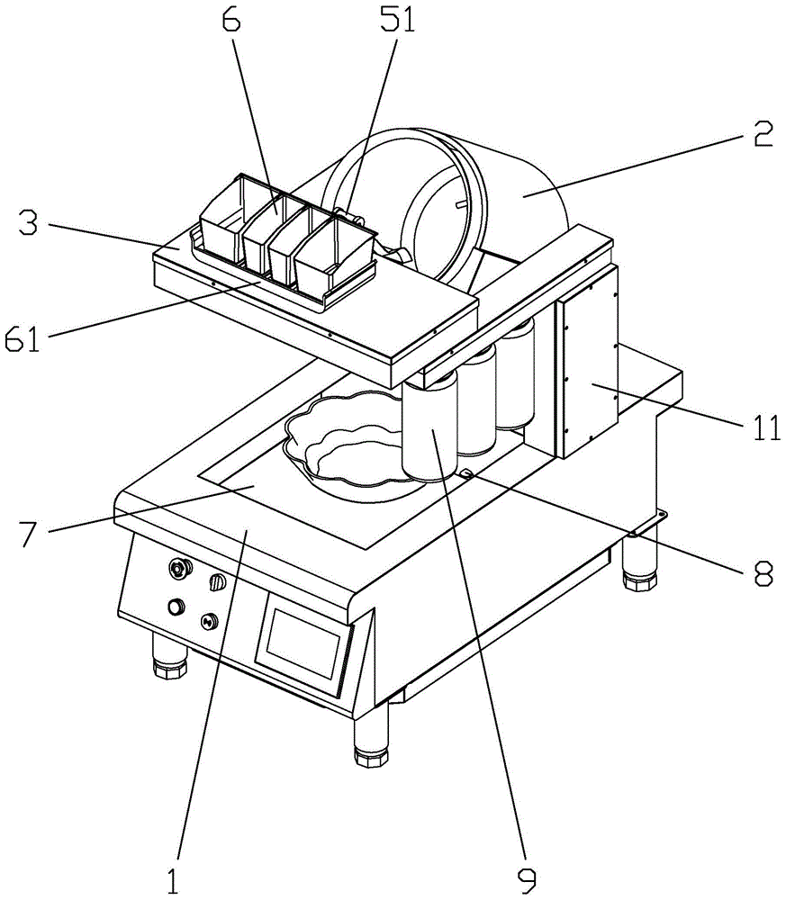 炒货机结构图图片