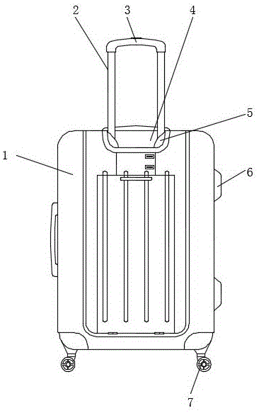 一种拉杆式行李箱拉杆收纳结构的制作方法