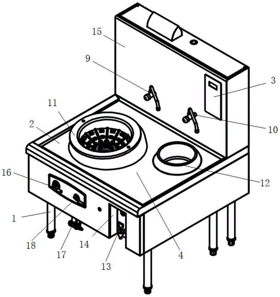 商用燃氣炒菜灶的製作方法
