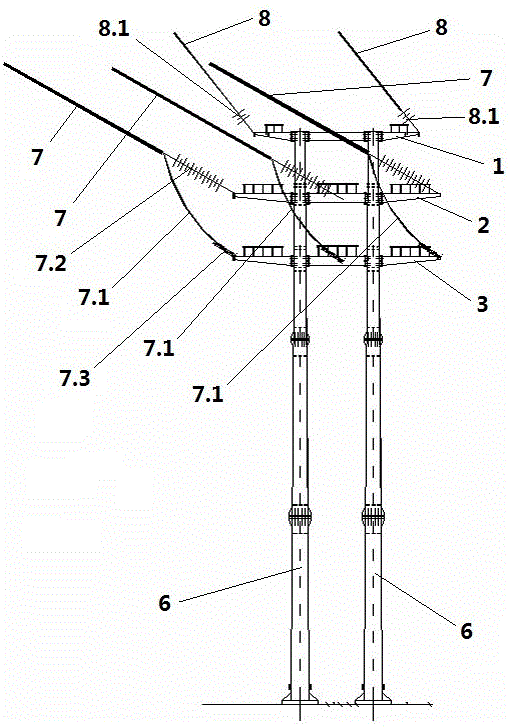 电线塔的结构示意图图片