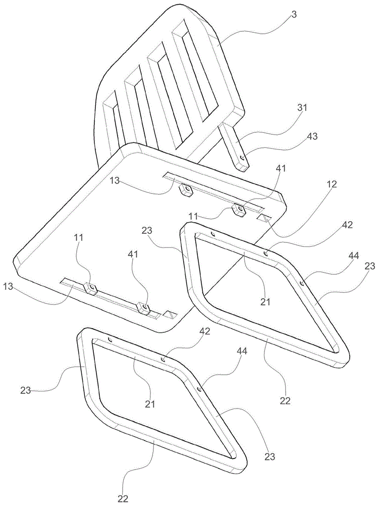 椅子结构爆炸图图片