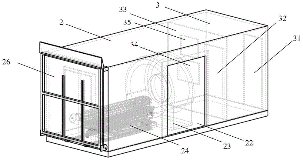 完全隔离规模化放射科室结构方舱ct系统和搭建方法与流程