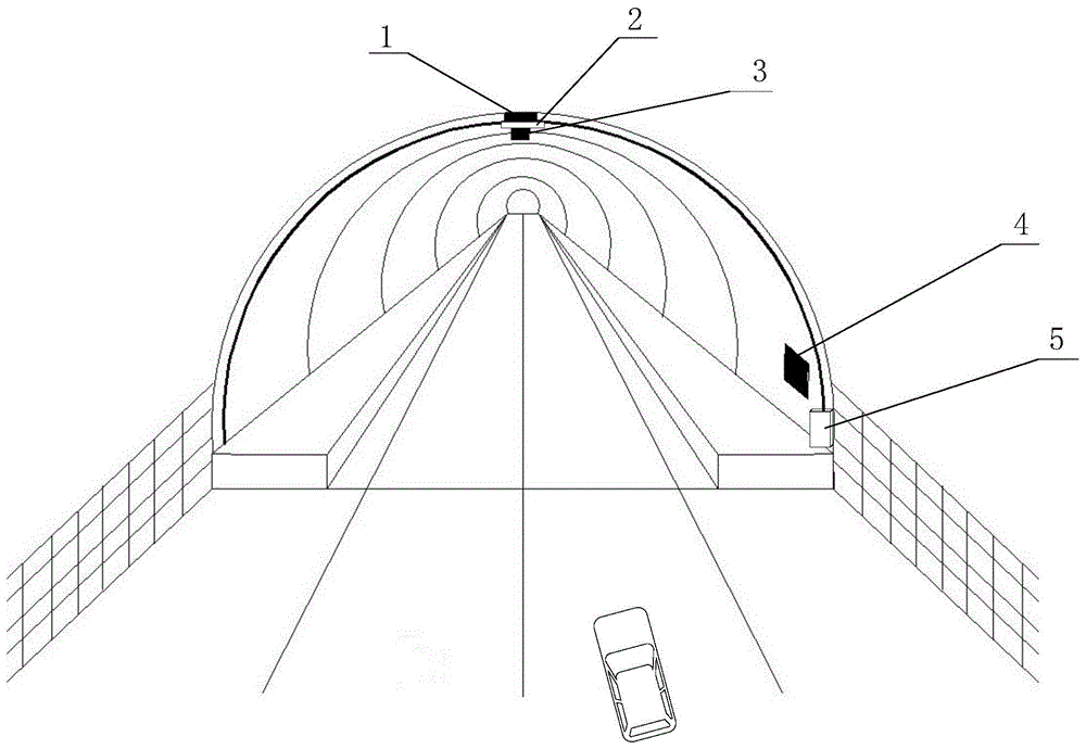 高速公路隧道简笔画图片