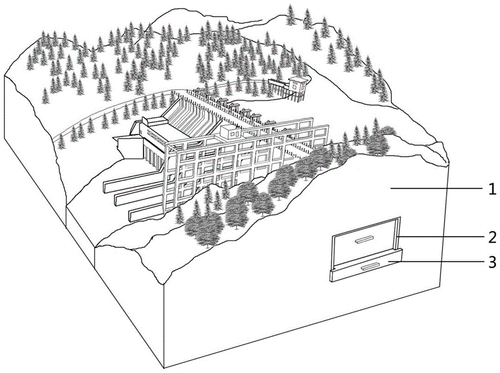 一种地下厂房结构可视的实体水坝模型的制作方法