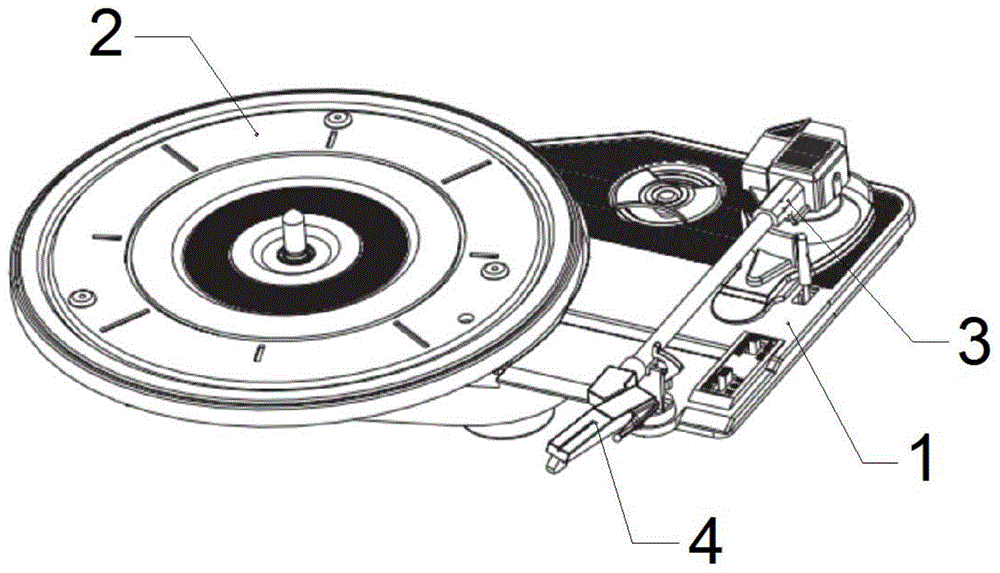 老式唱片机的结构图片