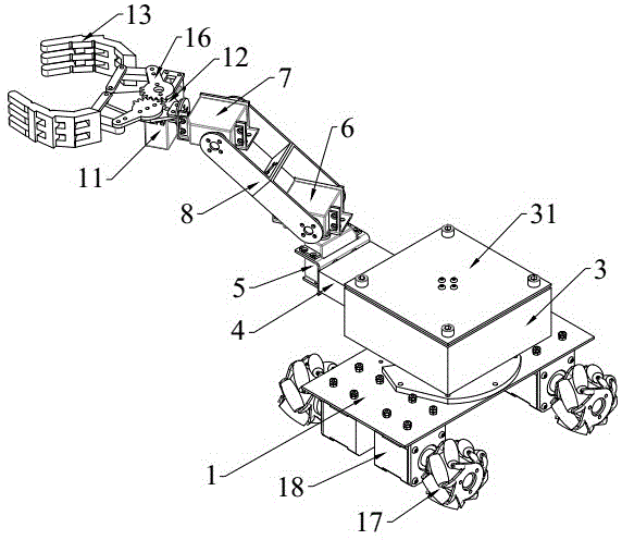 背景技术:物料搬运机器人是一种能执行物料搬运任务的智能移动机器人