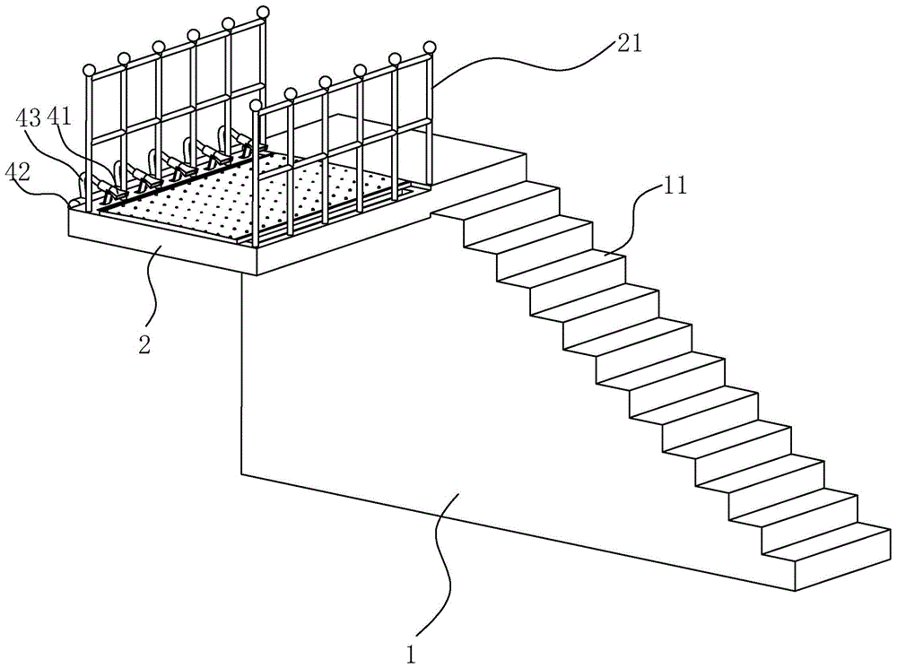 跳水台 简笔画图片