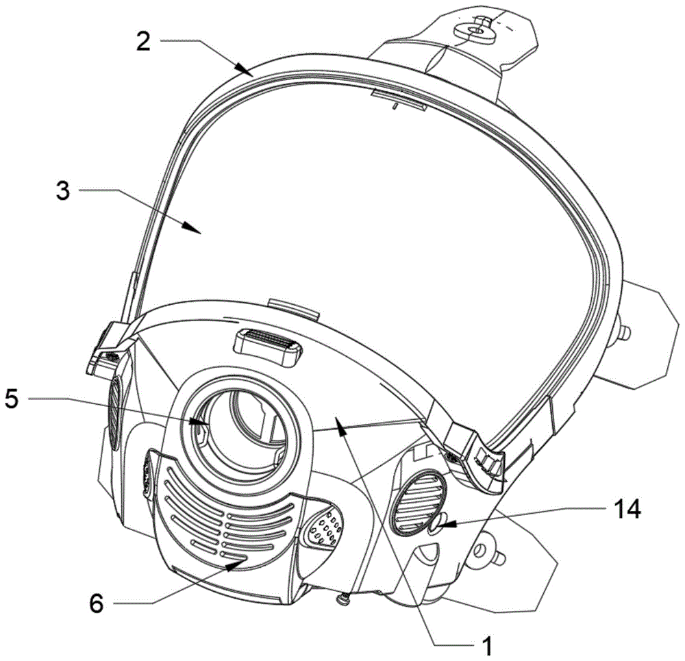 防毒面具结构图片