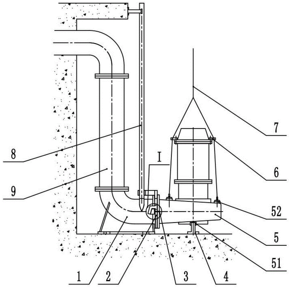一种潜污泵耦合与提升装置及其安装方法与流程