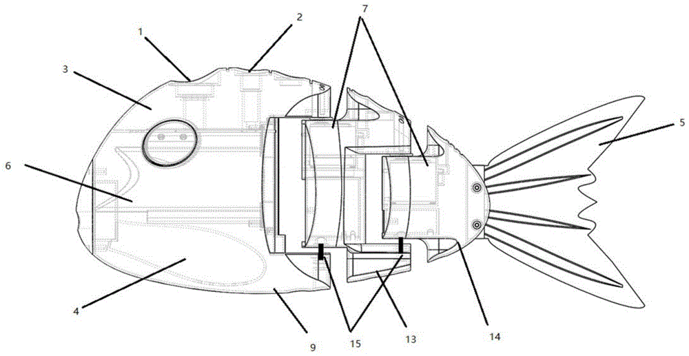仿生机械鱼结构简图图片