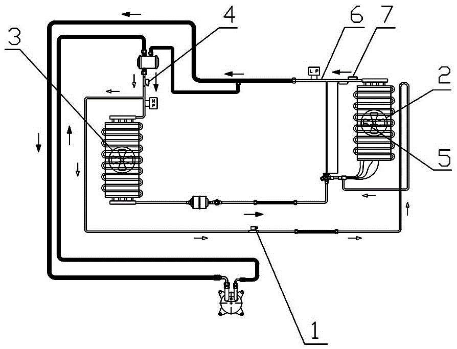 具有自动除霜功能的冷藏车制冷系统的制作方法