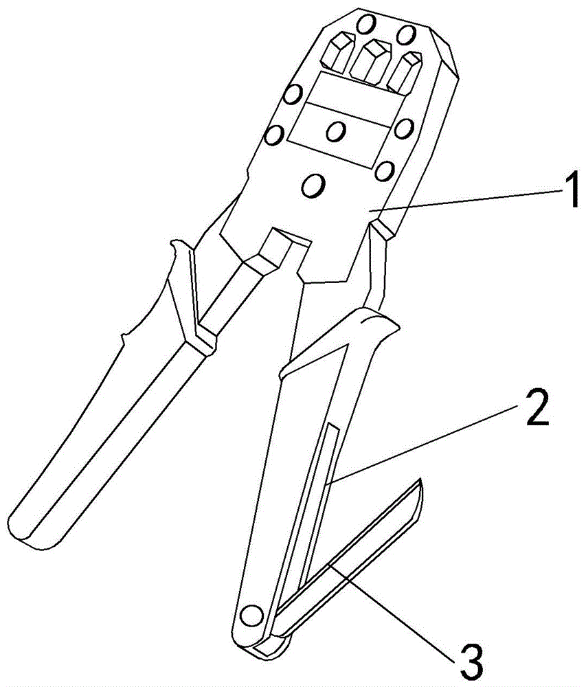 网线钳结构简图图片