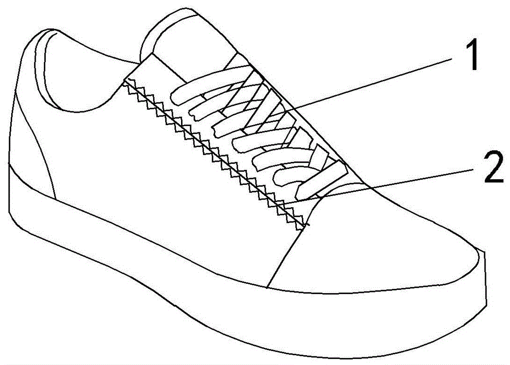 带拉链鞋带的鞋子的制作方法
