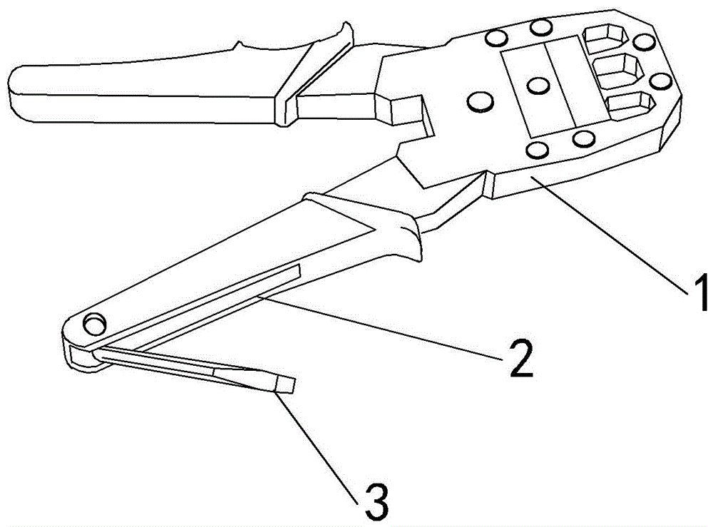 网线钳结构简图图片