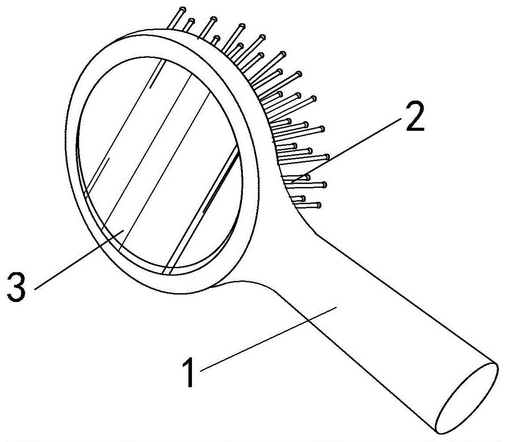 帶鏡子的梳子的製作方法