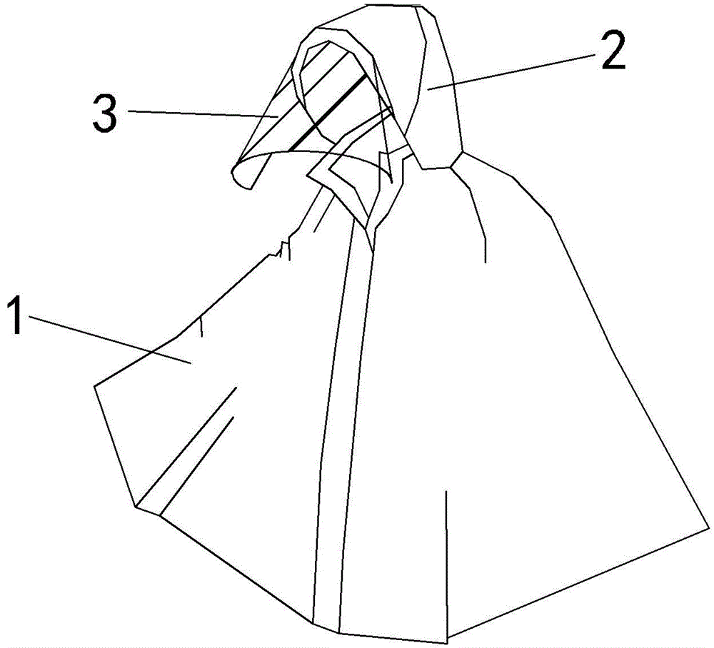 帶臉罩的雨衣的製作方法