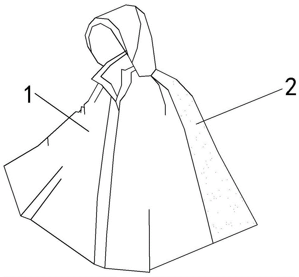 带反光膜的雨衣的制作方法