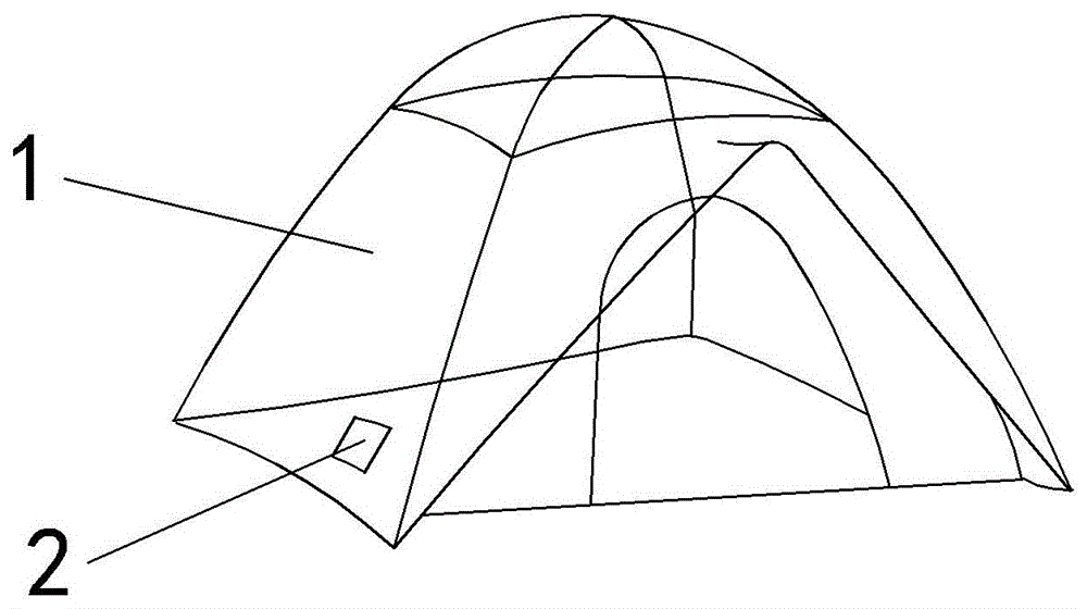 帶手機兜的戶外帳篷的製作方法