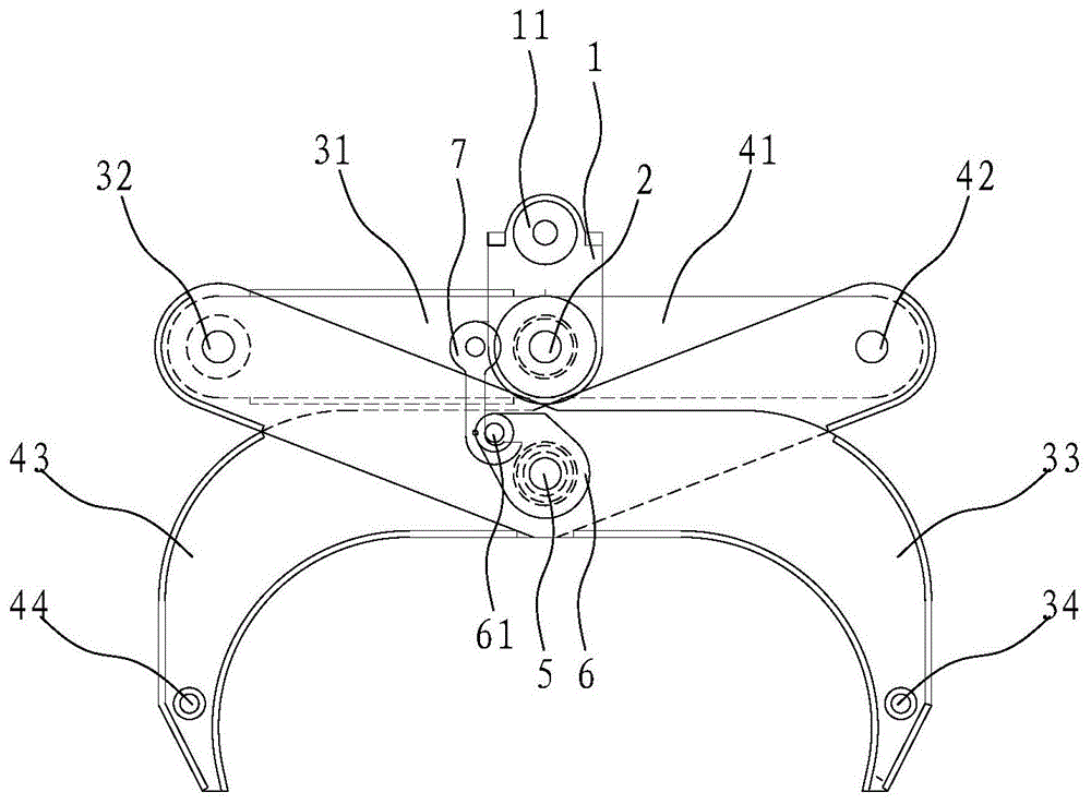 夹木机简笔画图片