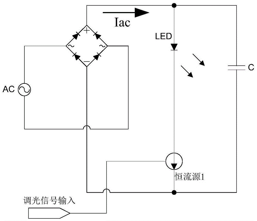 高功率因數無頻閃的led調光電路,裝置的製作方法