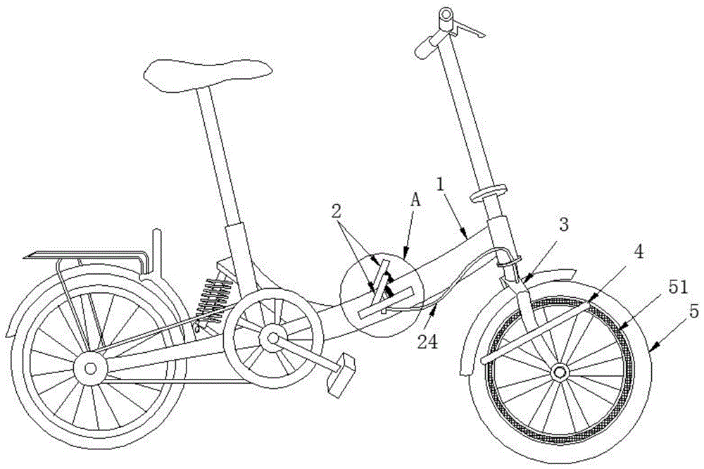 一种自行车前轮脚刹装置的制作方法