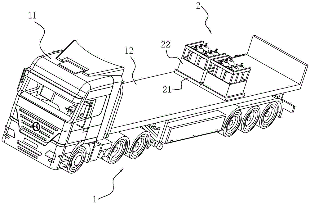 一种平板式货运车的紧固装置的制作方法