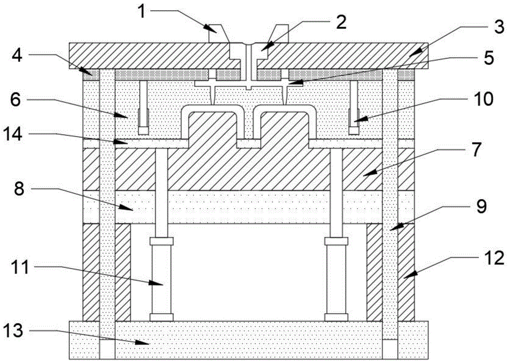 双层模具结构图图片