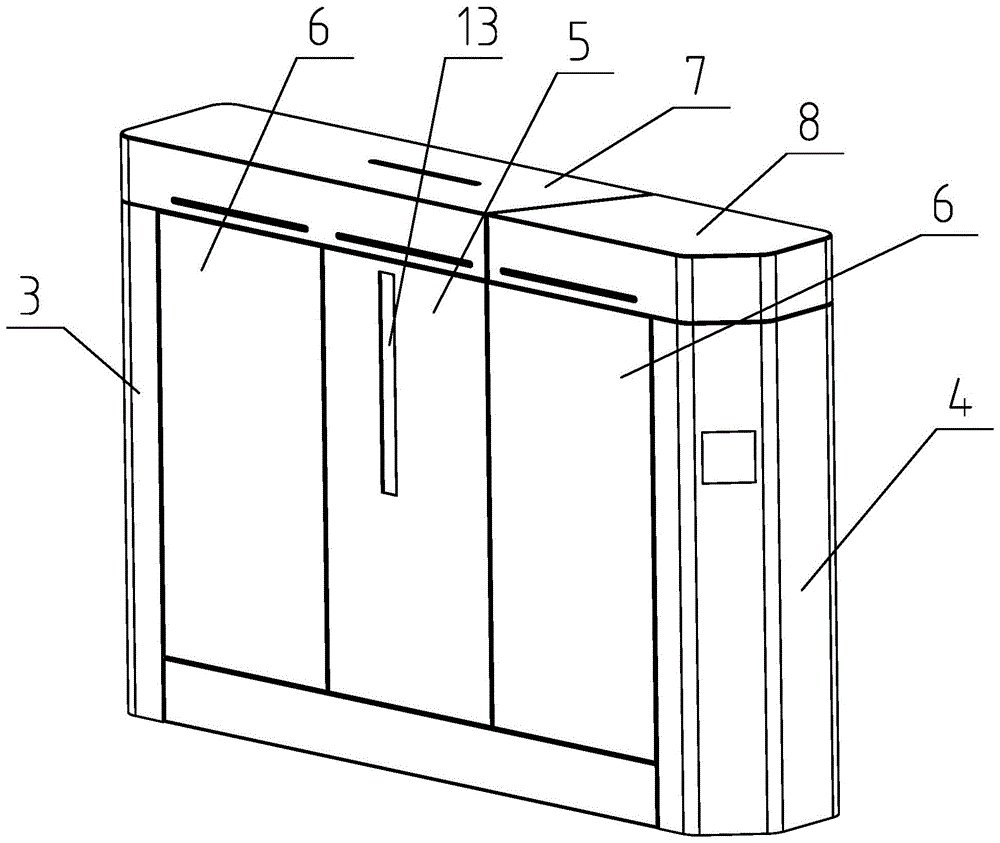 闸机壳体防水结构的制作方法