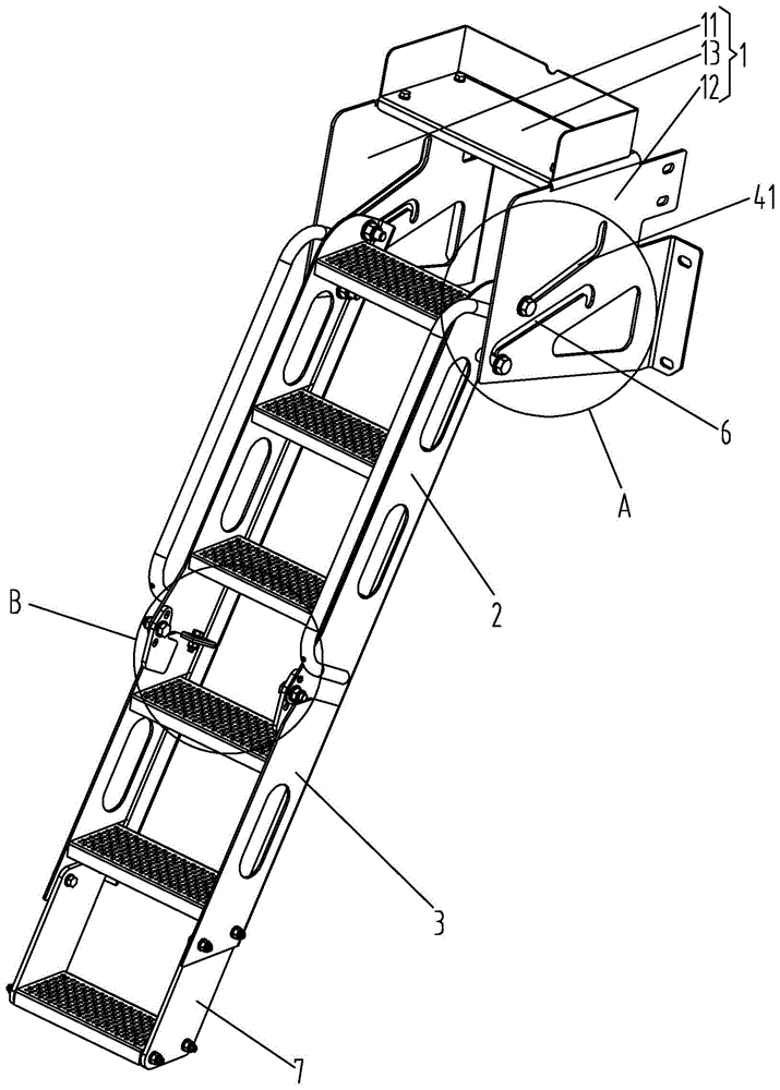 一种快速折叠爬梯的制作方法