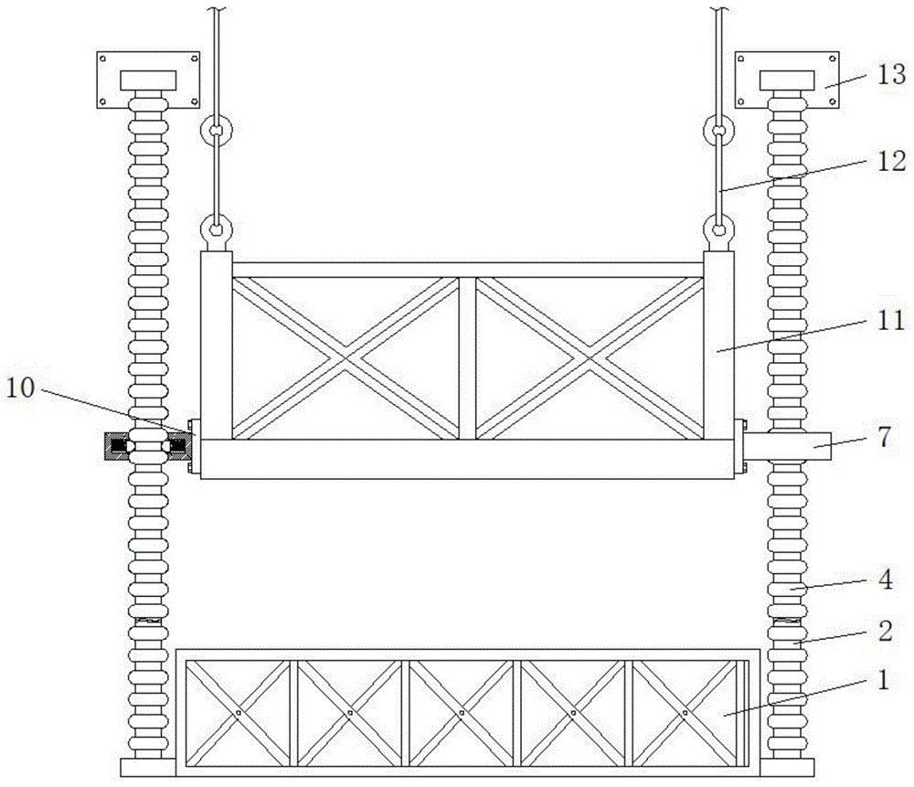 一种建筑施工用吊篮安全防护装置的制作方法