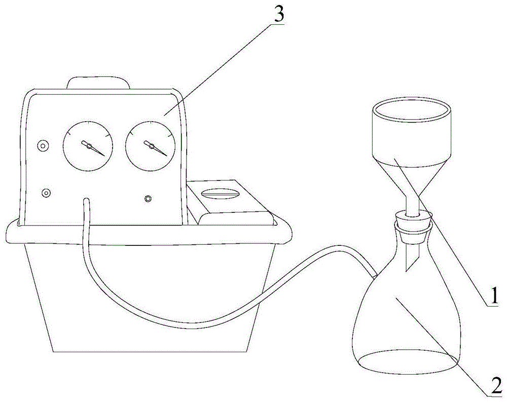 真空抽滤装置图手绘图片