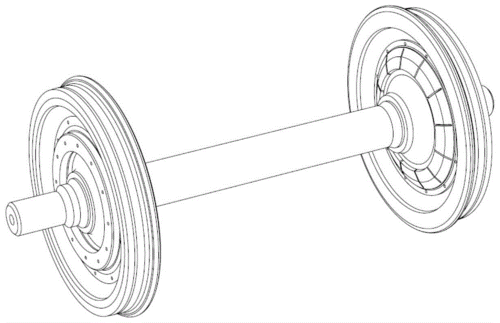 火车轮对结构示意图图片