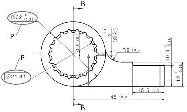 一种加工具有齿向要求的内花键零件插齿夹具的制作方法