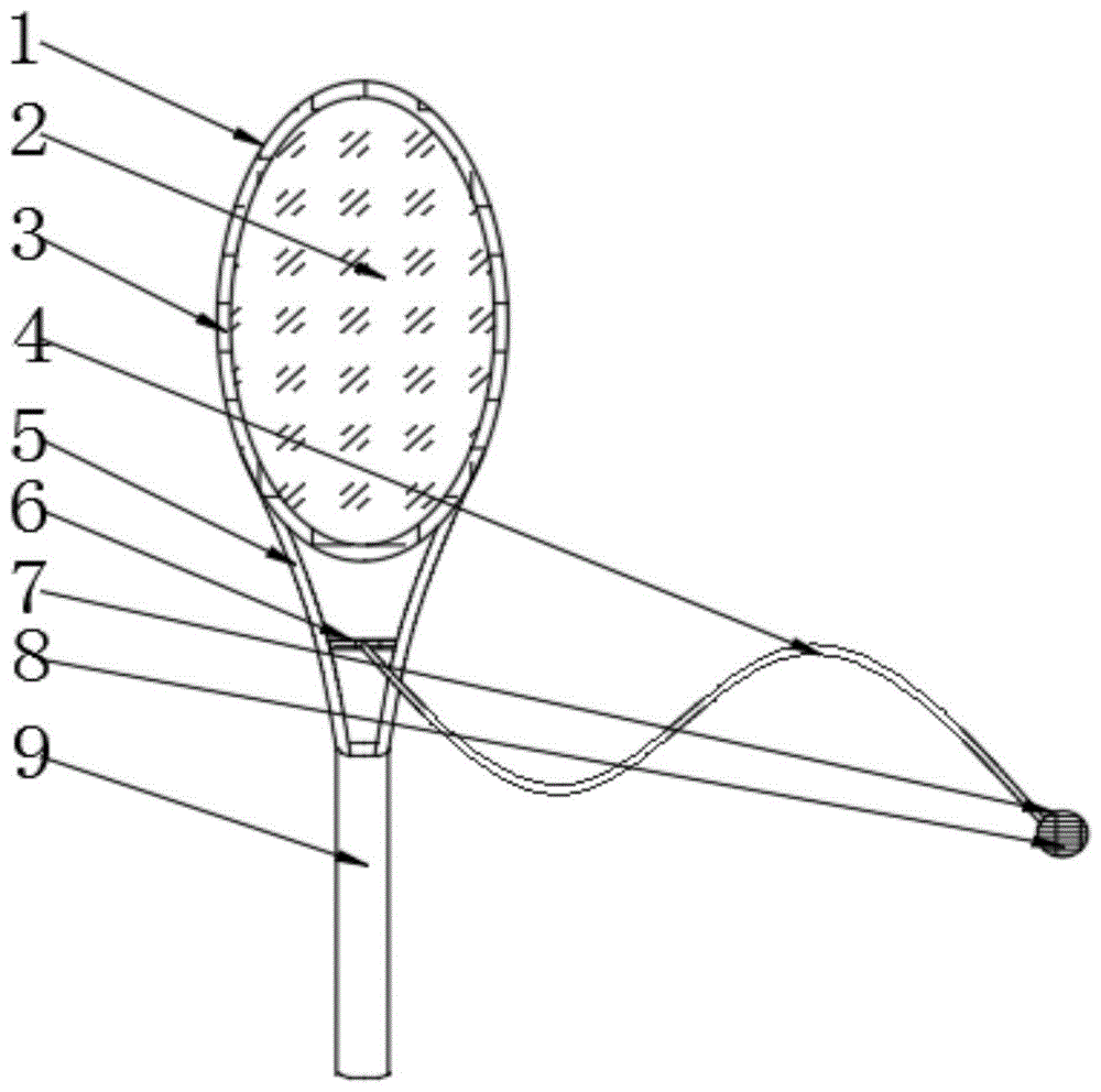 一种适用于初学者使用的网球拍的制作方法