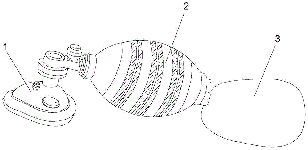 背景技术:呼吸球囊,又称复苏球,简易呼吸器,气囊,皮球等