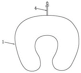 一种具有理疗作用的u型枕的制作方法