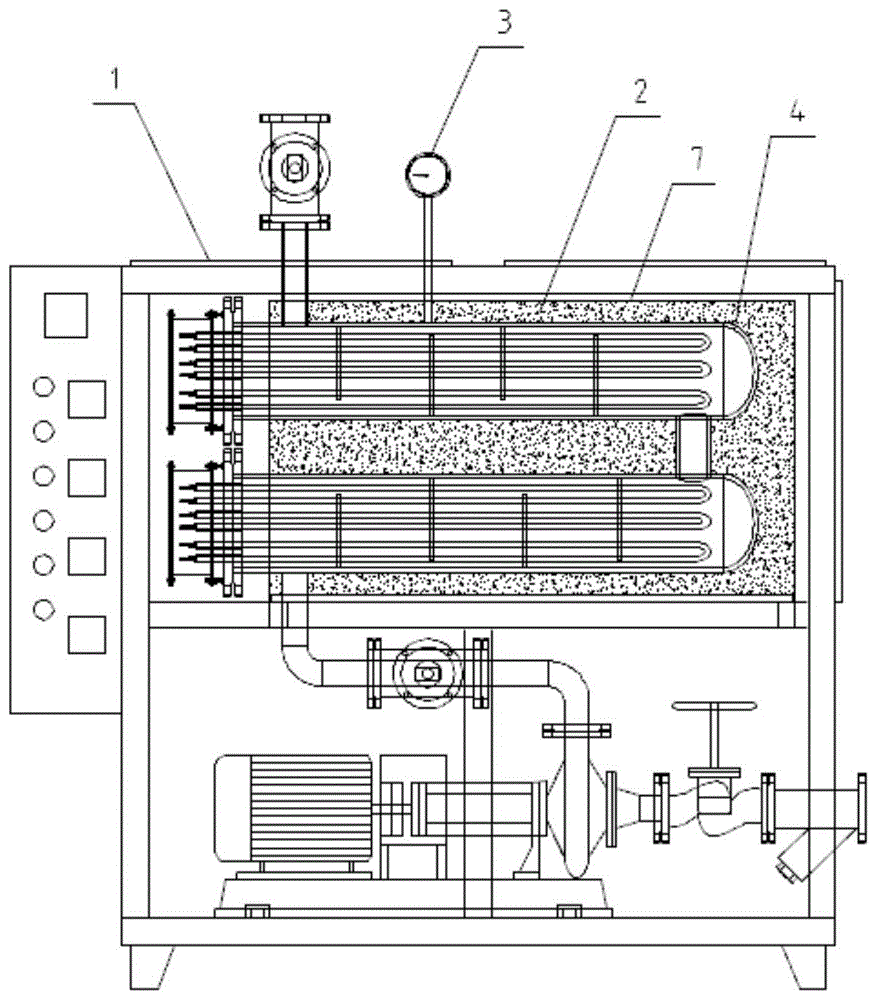 立式导热油炉结构图图片
