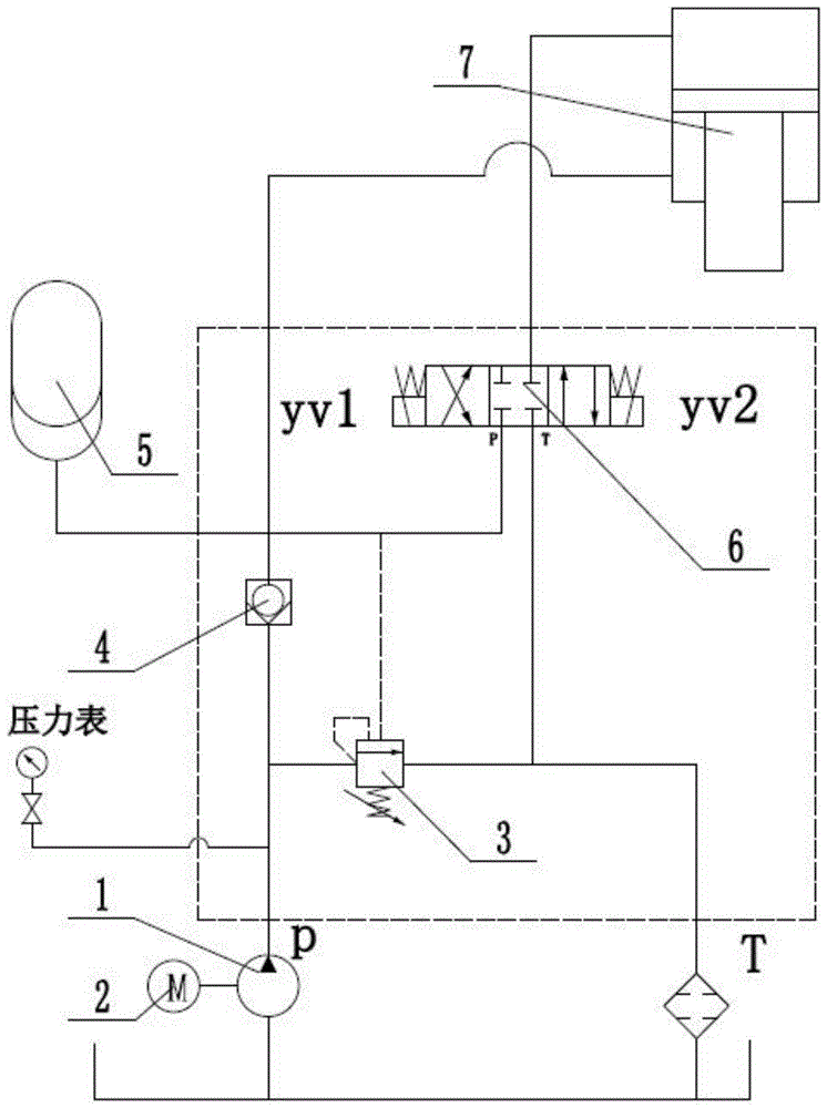 液压站储能罐的原理图图片