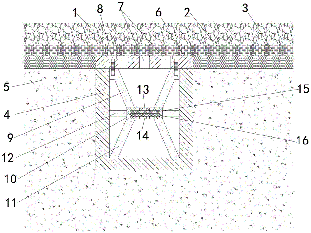 一种具有加强型暗沟的沥青路面结构的制作方法