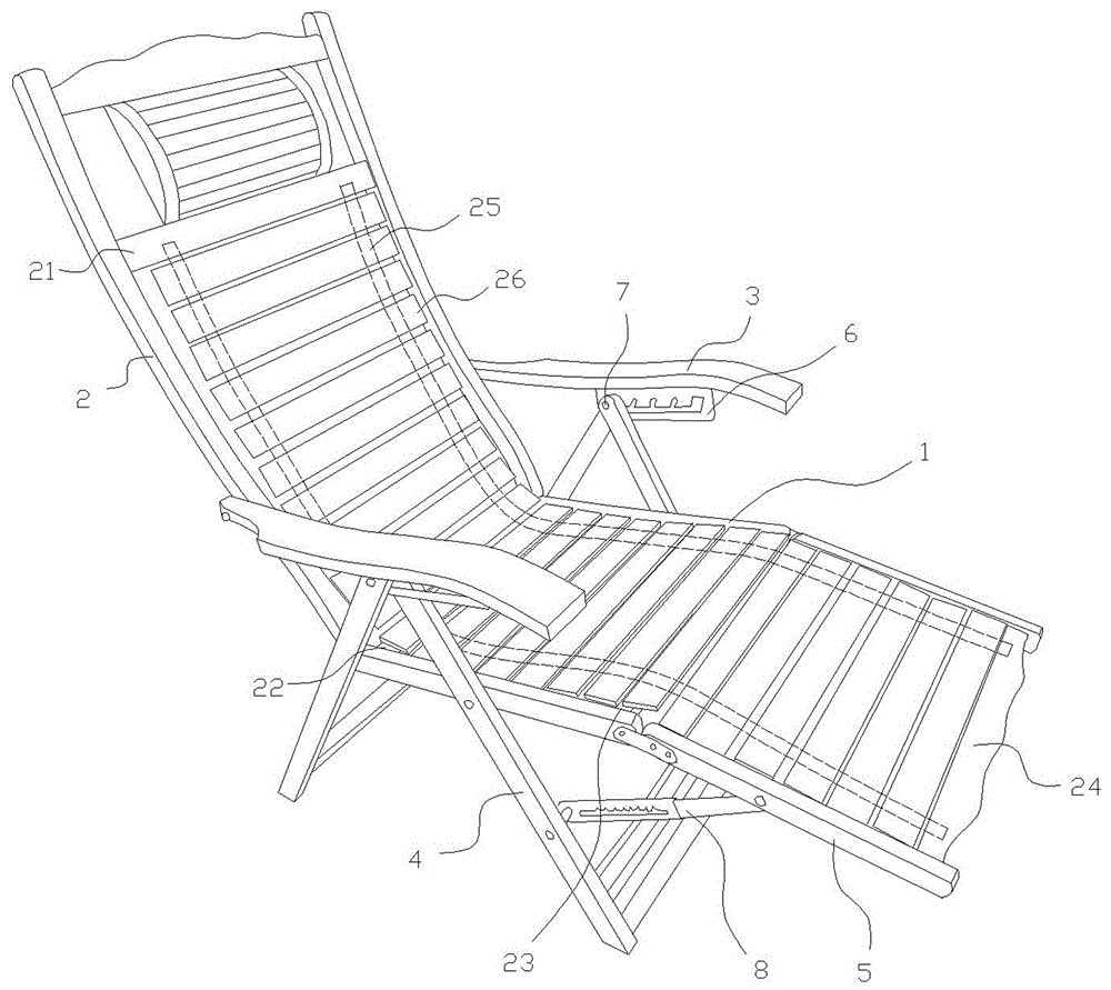 一种折叠竹椅的制作方法