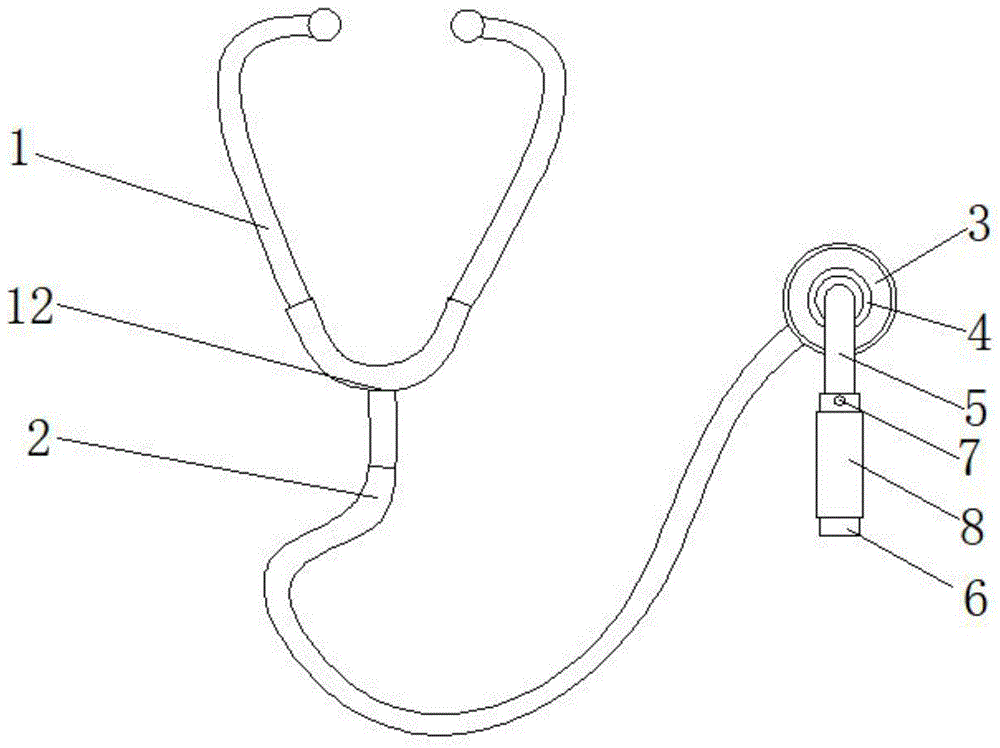 一种妇科医生用新型听诊器的制作方法