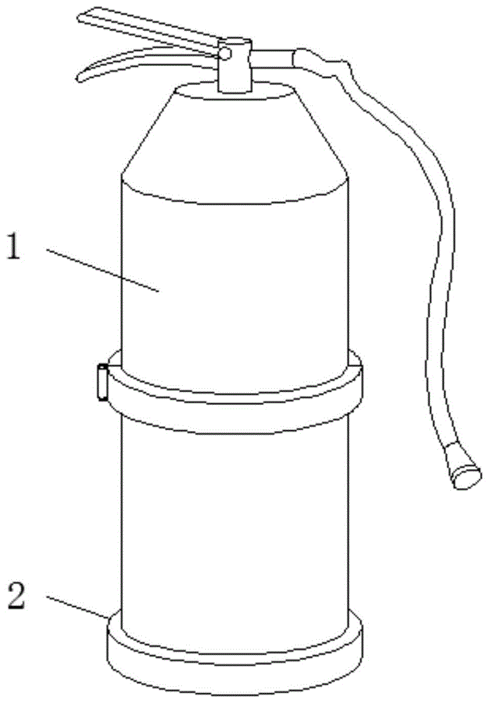 背景技術:滅火器是一種滅火工具,滅火器內放置化學物品,用以救滅火災